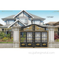 Villa Garden Balcón de aluminio Puerta europea del patio